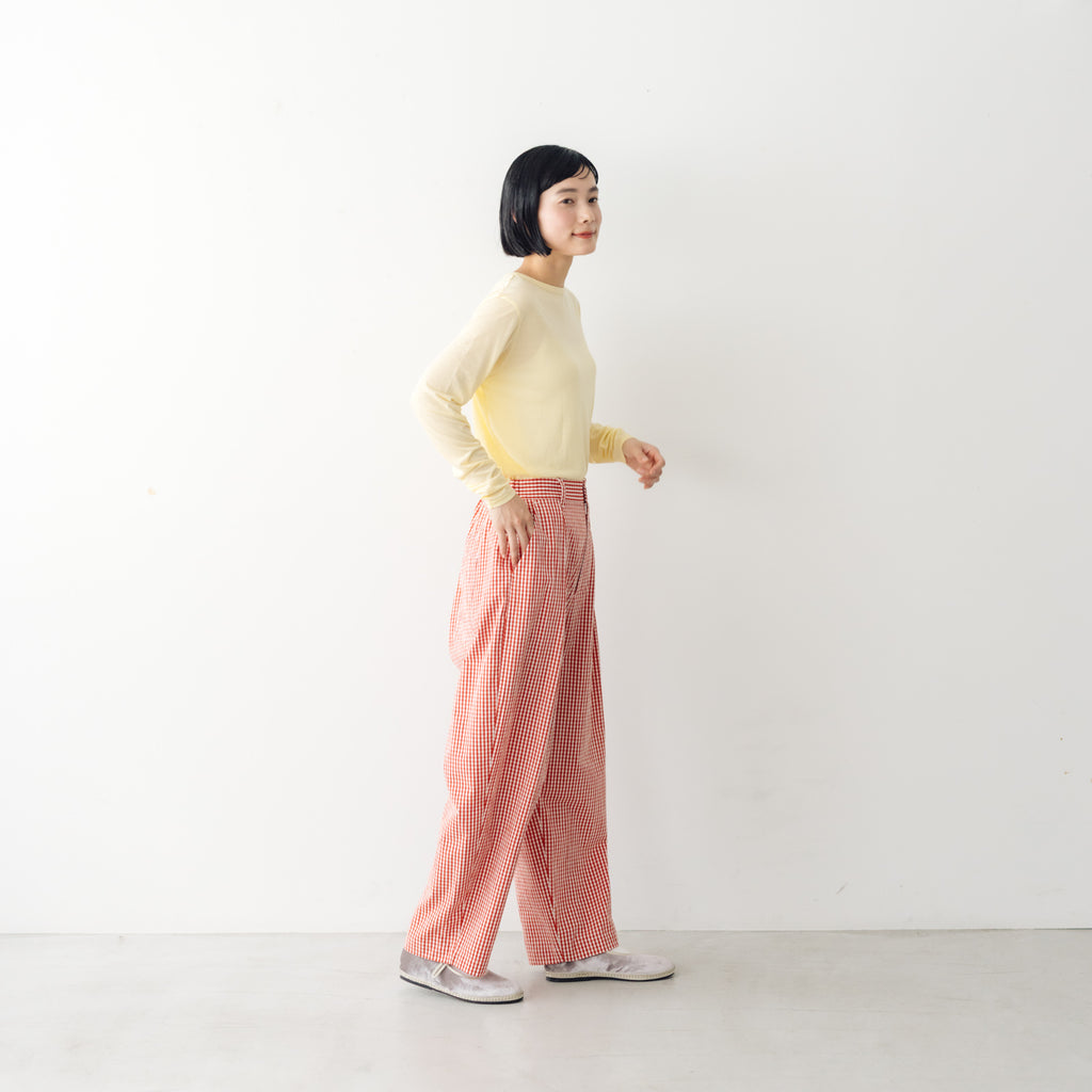【SALE】 me. flow cotton silk ロングスリーブT
