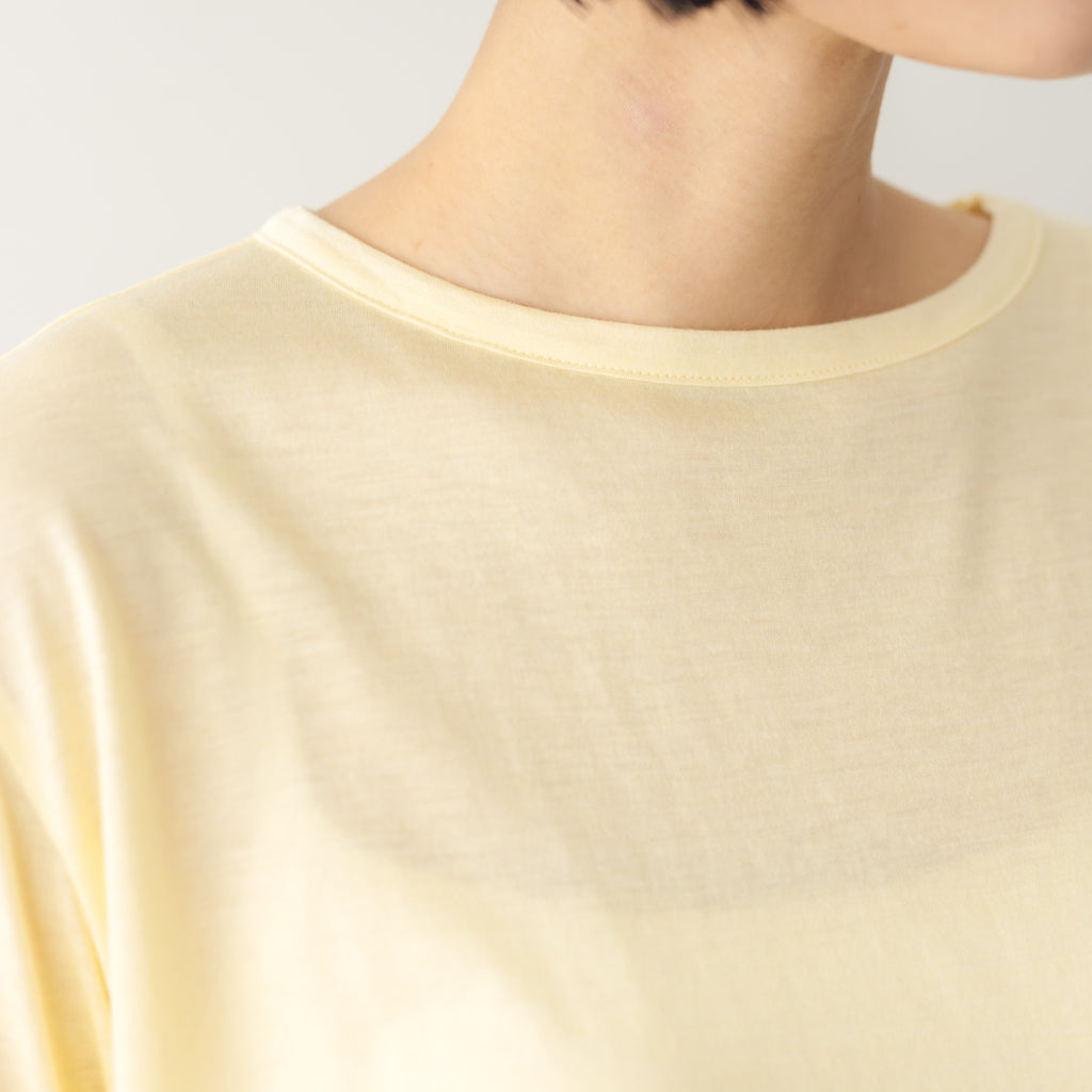 【SALE】 me. flow cotton silk ロングスリーブT