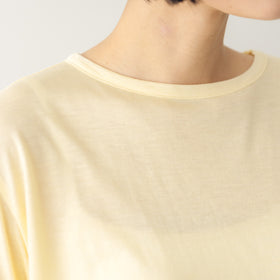 【SALE】 me. flow cotton silk ロングスリーブT