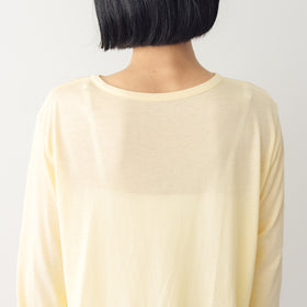 【SALE】 me. flow cotton silk ロングスリーブT