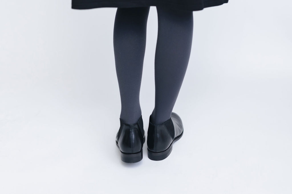 BEAUTIFUL SHOES MIDDLE-CUT SIDEGORE ブラック