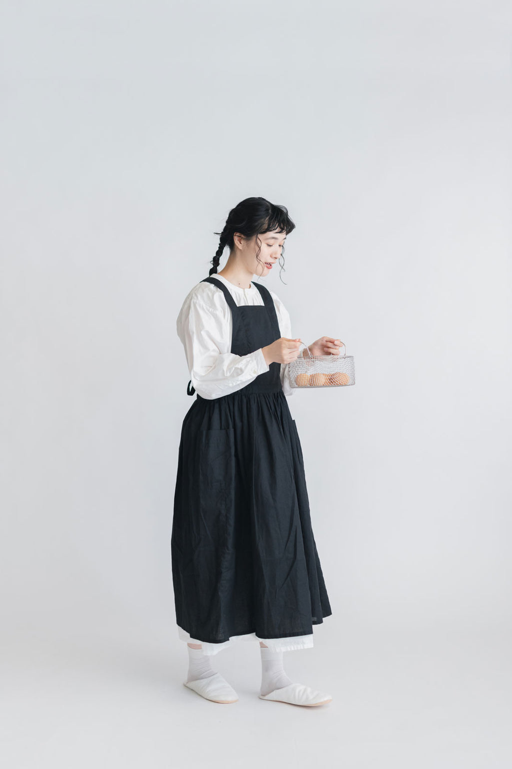 「くらすことの日常生活着」おめかしエプロン